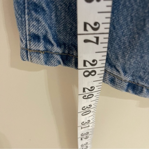 REISS Raye high-rise slim-fit straight denim in light blue jeans sz 28 - Picture 5 of 9